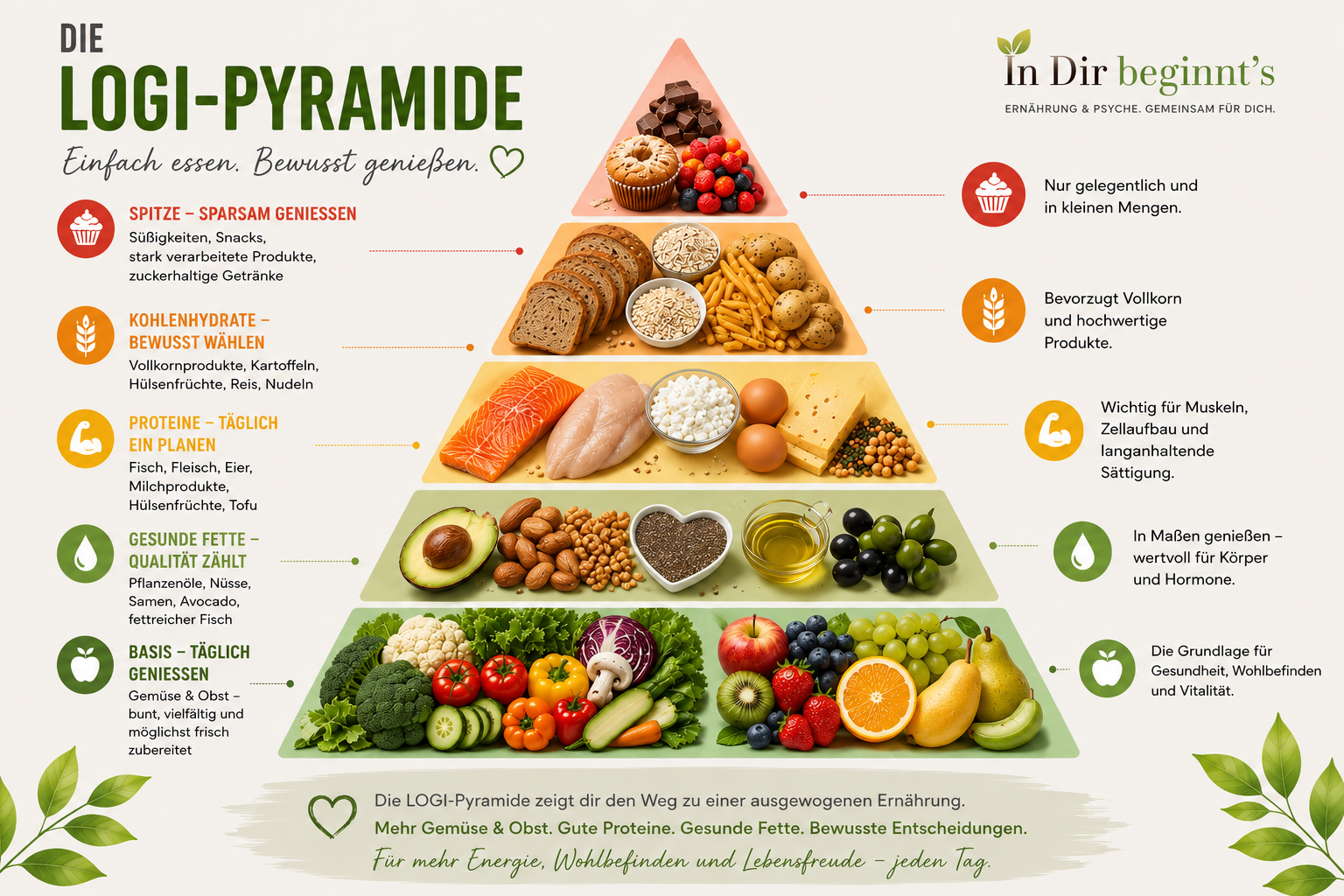 Die LOGI-Pyramide – einfach essen, bewusst genießen